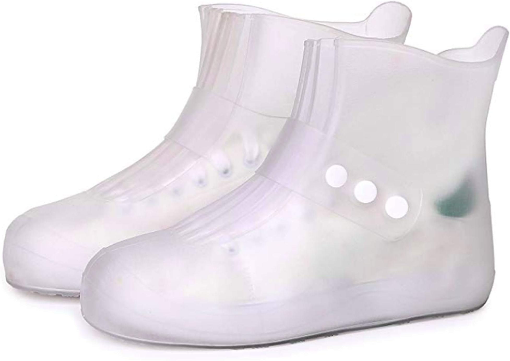 QINYU Waterproof Shoes Cover Boots for Rain Snow with Non-Slip & Reusable & Foldable Rain Shoe Covers Outdoor Sports Rain Boot Galoshes Overshoes for Men Women