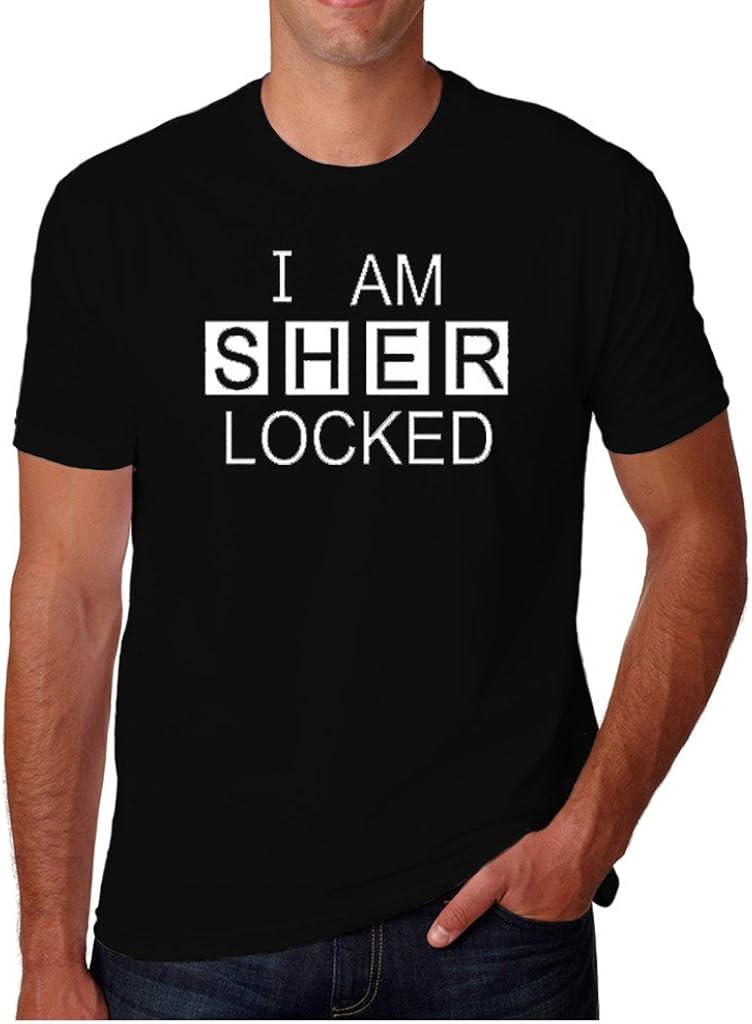 Hot Ass Tees Adult Unisex I Am Sherlocked Sherlock Holmes Inspired T-Shirt