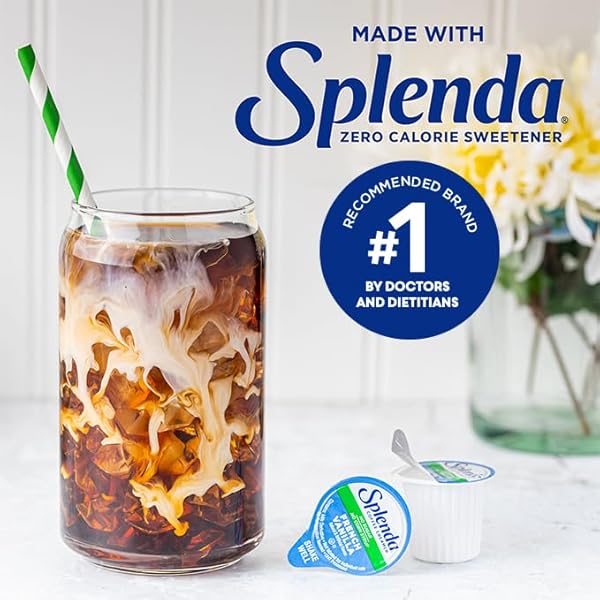 SPLENDA SINGLE SERVE COFFEE CREAMER CUPS, SUGAR FREE FRENCH VANILLA, 48 COUNT
