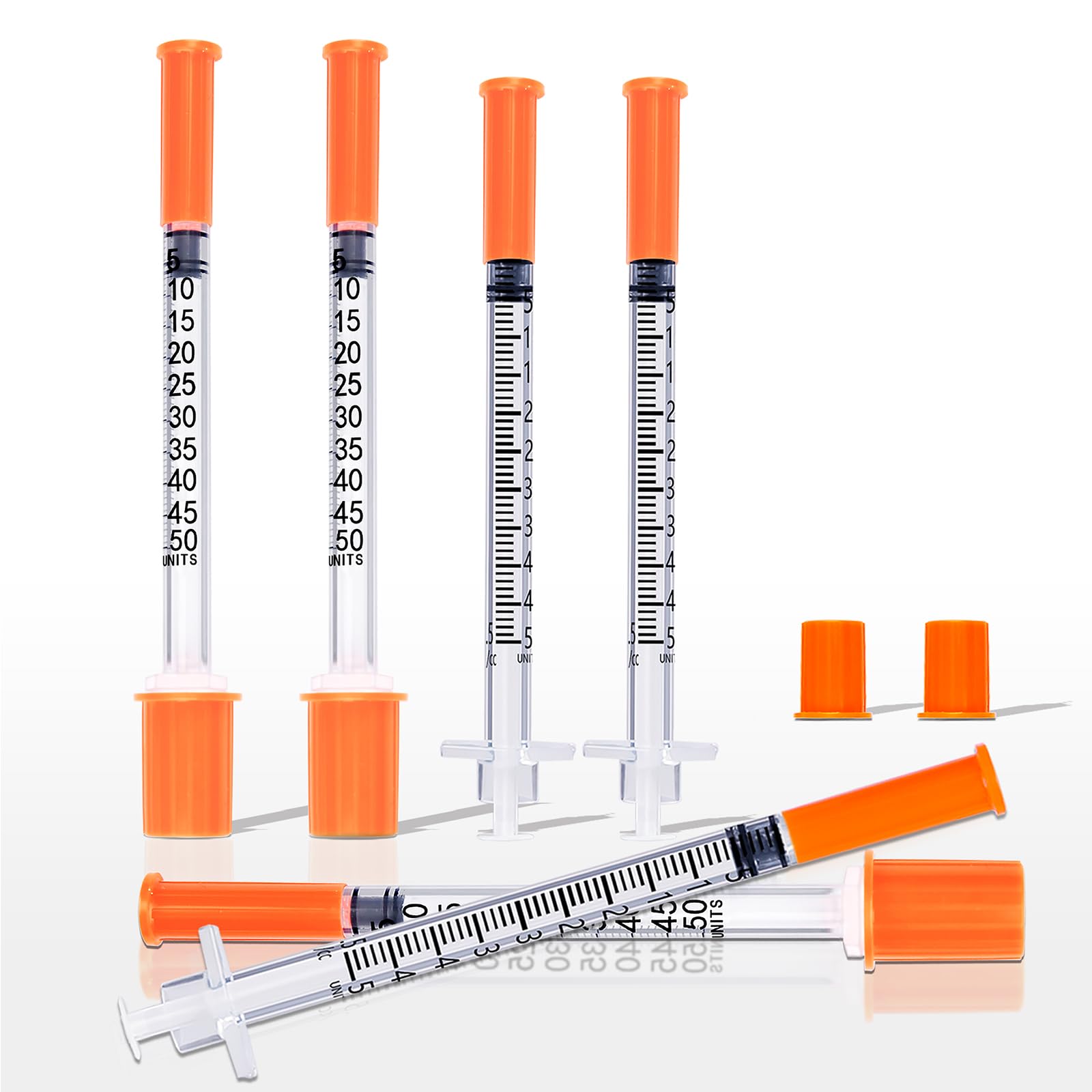 Photo 1 of 0.5ml 31G 5/16 Inch 8mm Syringe, Lab Syringes Individually Wrapped, Pack of 25