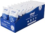 Clinell Antimicrobial Hand Wipes Travel 20x8 Packs Kills 99.99% Bacteria Virus