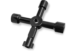 Hanpex 4 in 1 Meter Key for Mail Box, Elevator, Electrical Cupboard, Train Door, Water Meter Valve - Utility Gas Key