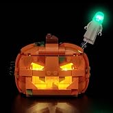 BrickBling Light Compatible with Lego Halloween Pumpkin Lantern | Creative Lighting Compatible with Lego 40872 - Not Come with Model
