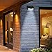 AUKEY Solar Lights, 4-Pack of 10-LED Motion Sensor Lights, Waterproof, Outdoor, Wall-Mounted Lighting for Garden, Patio, or Porch