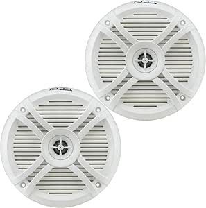 DTI DS77MR 7.7-Inch 240 Watts Max Power 2-Way Marine Boat Water Resistant High Power Audio Stereo Coaxial Speaker System (White)