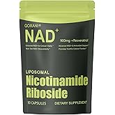 NMNH Supplement Alternative -Liposomal NAD+ & Resveratrol Supplement – 90 Capsules, Enhanced Absorption Technology for Cellular Health, Energy Support & Mental Focus | Non-GMO, Gluten-Free