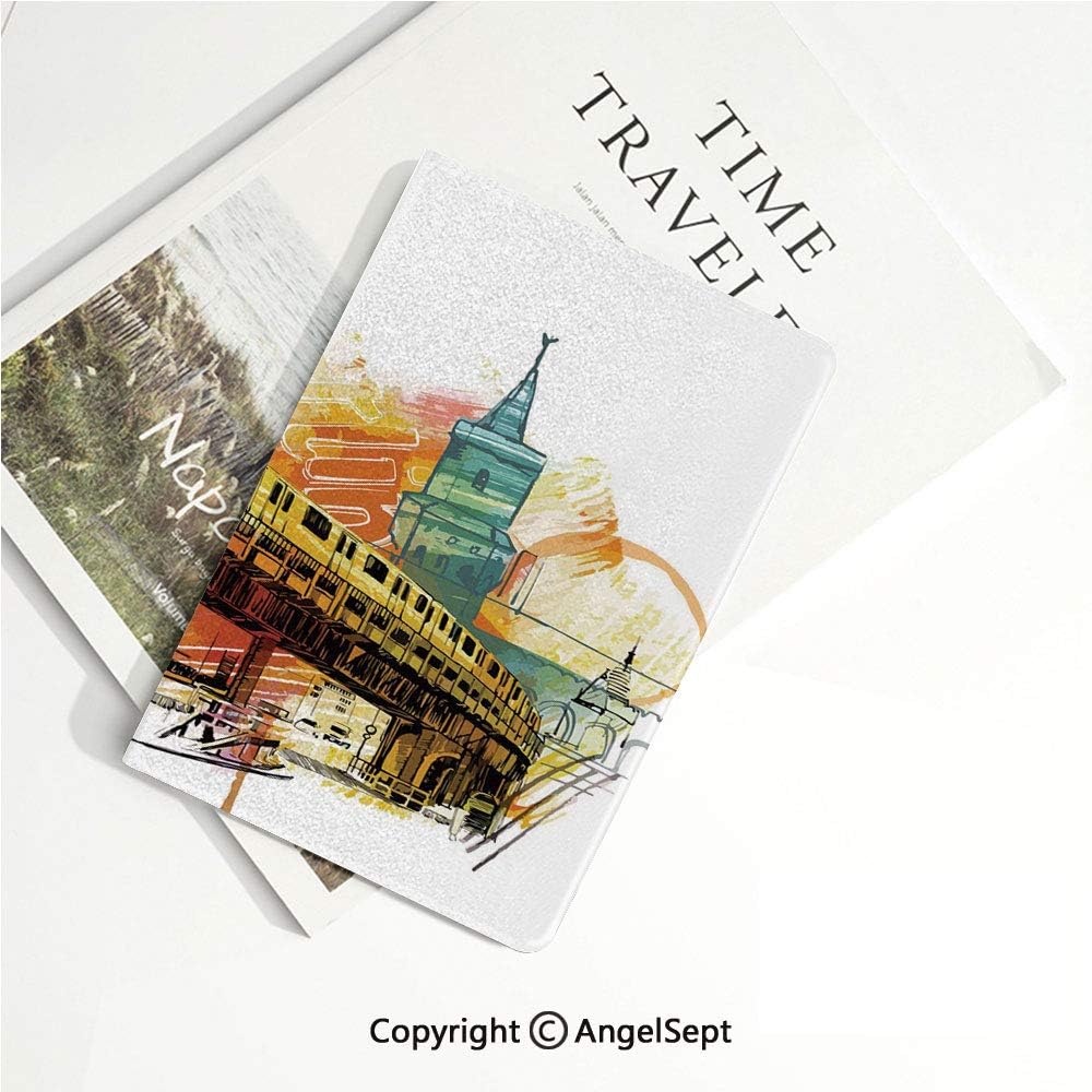 Premium Folio Case for The iPad Mini 4,Smart Cover Folio Case Stand with Auto Sleep/Wake Function Compatible for iPad Mini 4 2015 Release 7.9 inch,Berlin Skyline