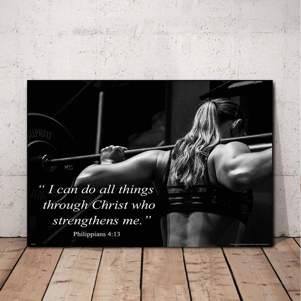 Buy NFGGRF Gym Girl Workout Home Gym Decor Motivational Wall Art Fitness Sexy Inspirational