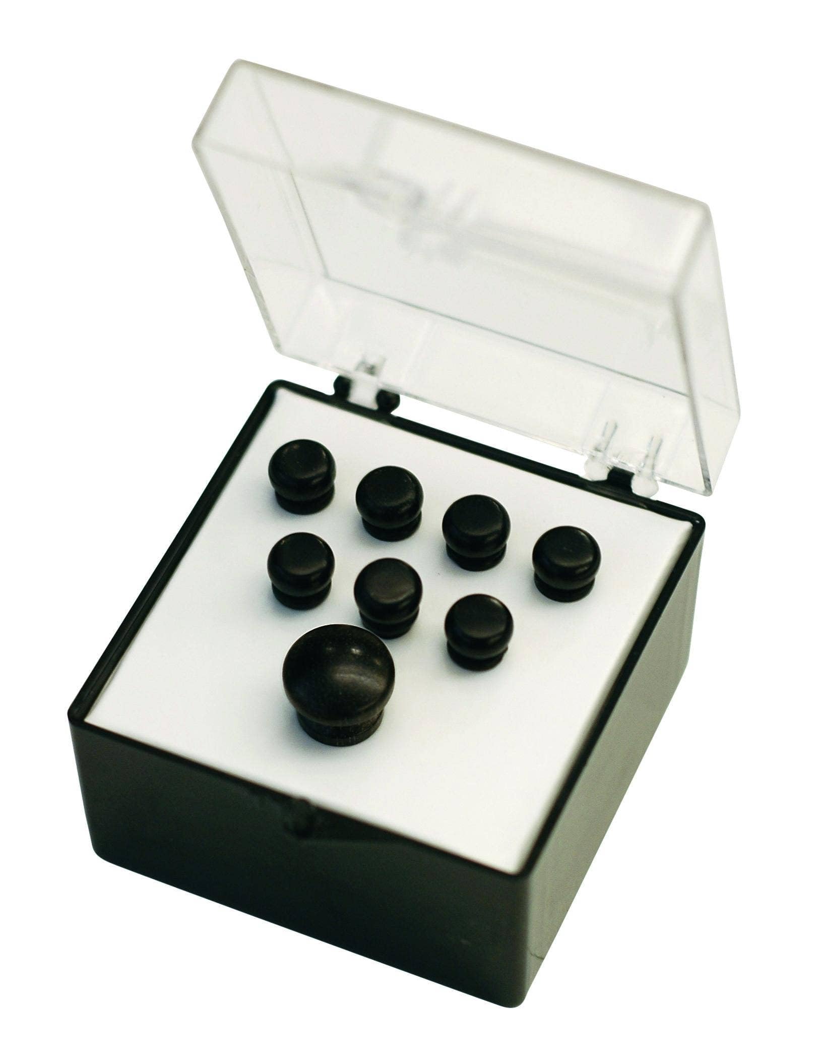 Pin, Set (7 Bridge, 1 End Pin), Plain, Martin, Ebony 17