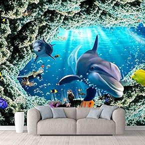 Wall Mural The Beautiful Undersea World Removable Self-Adhesive Large Wallpaper - 66x96 inches