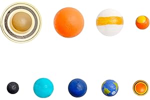 BBIAMSLEEP 9 Pcs Universe Planet Solar System Model Planets Model Solar System Planet Figures Milky Way Solar System Planets for Halloween Christmas Birthday Party Favors Cake Topper Mini House Decoration