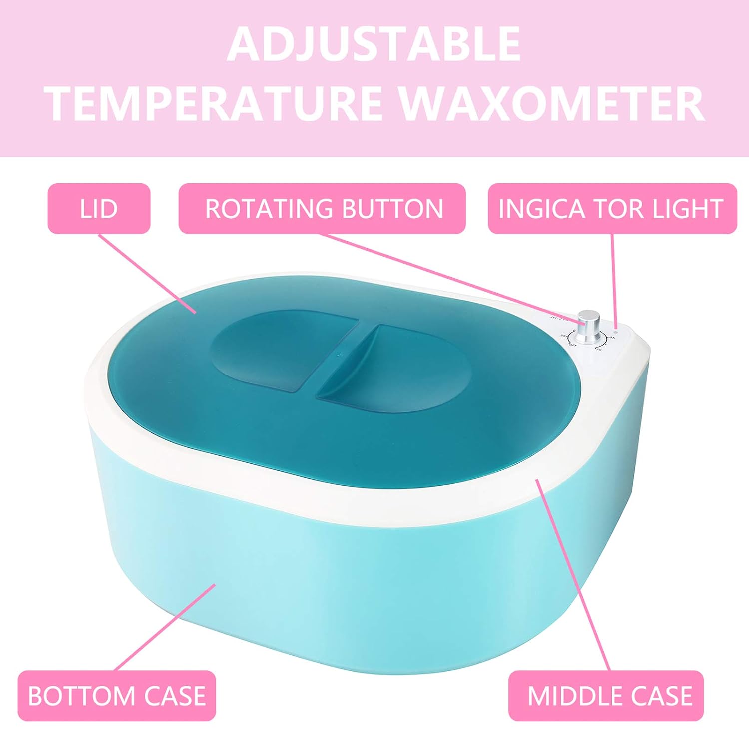 JIAHUA Paraffin Wax Machine for Hand and Feet-Paraffin Bath Spa Wax for Smoothens and Softens Dry Skin Quick Heating Paraffin Wax Warmer (Green) : Beauty