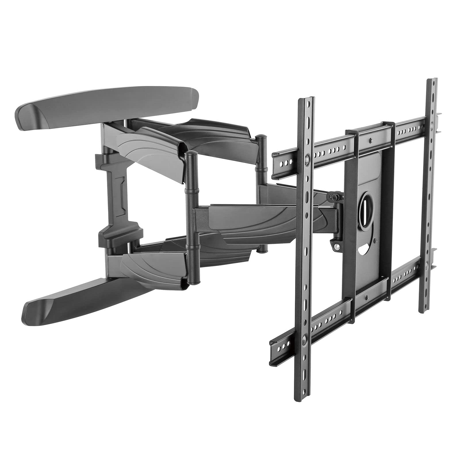 Intec brackets - Professional Double Arm Extra Strong Slim Fitting (50mm Gap) Swivel and Tilt TV Wall Bracket Fits 40-70" TVs with Long Reaching 520mm Extendable Mount