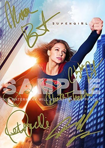 Large Supergirl TV Show Print Melissa Benoist, Chyler Leigh, Calista Flockhart, Peter Facinelli (11.7" x 16.5")