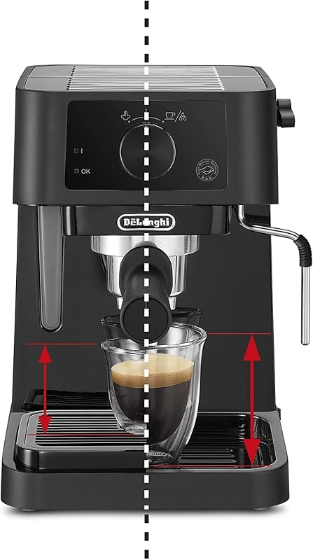 De'longhi stilosa advanced ec235.bk - cafeteira com bomba com pressão de 15 bar, 1100 w, 1l, preta