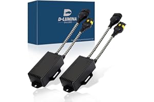 D-Lumina 9005/9006/H10/HB4 LED Canbus Decoder Anti Flicker Harness, Resistor Decoders Error Free, Computer Warning Canceller 
