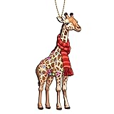 365Rustic 2 Side Printed Giraffe Wooden Christmas