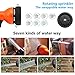 Garden Hose Nozzle Hand Sprayer water Sprinklers Heavy Duty 7 Pattern High Pressure Pistol Grip Front Trigger - Flow Control - Suitable for Car Wash, Cleaning, Watering Lawn and Washing Dog