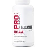 GNC Pro Performance BCAA 1.8g, 240 Softgels, 40 Servings | BCAA Softgels with L-Leucine, L-Isoleucine, and L-Valine Support Muscle Protein Synthesis and Reduce Muscle Soreness