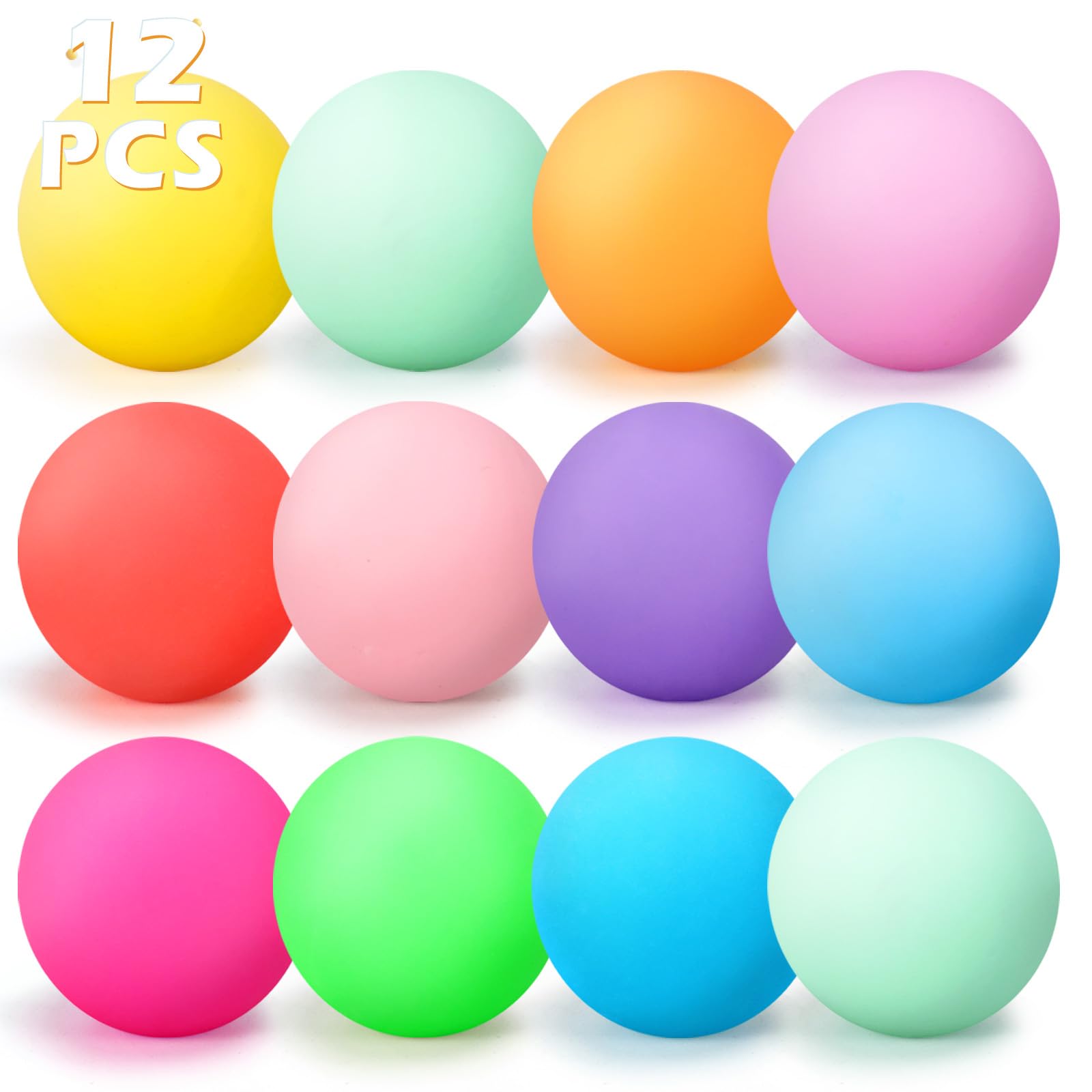 Photo 1 of 12 Pcs Stress Balls Set for Adults and Kids - Squishy Ball Sensory Fidget Toys for Anxiety Relief - Squeeze Ball Party Favors Bulk Pack - Classroom Prize - Birthday Halloween