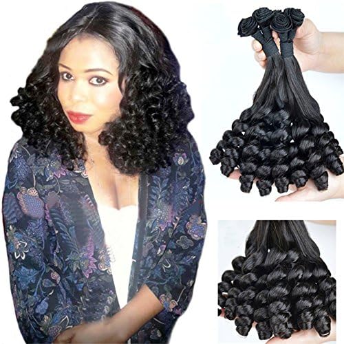 8A Virgin Brazilian Fumi Curl Double Layers Spring Curl Brazilian Virgin Hair Weave,Cheap Funmi Hair Curly Brazilian Hair Bundles (14 16 18)