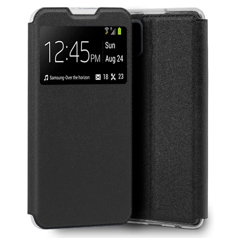 Cool Flip Cover Case for Realme 8/8 Pro Smooth Black