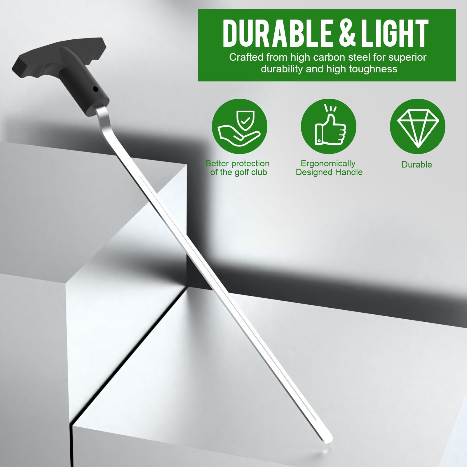 PICEBOM Golf Grip Removal Tool, VGroove Grip Remover Saver Gripping