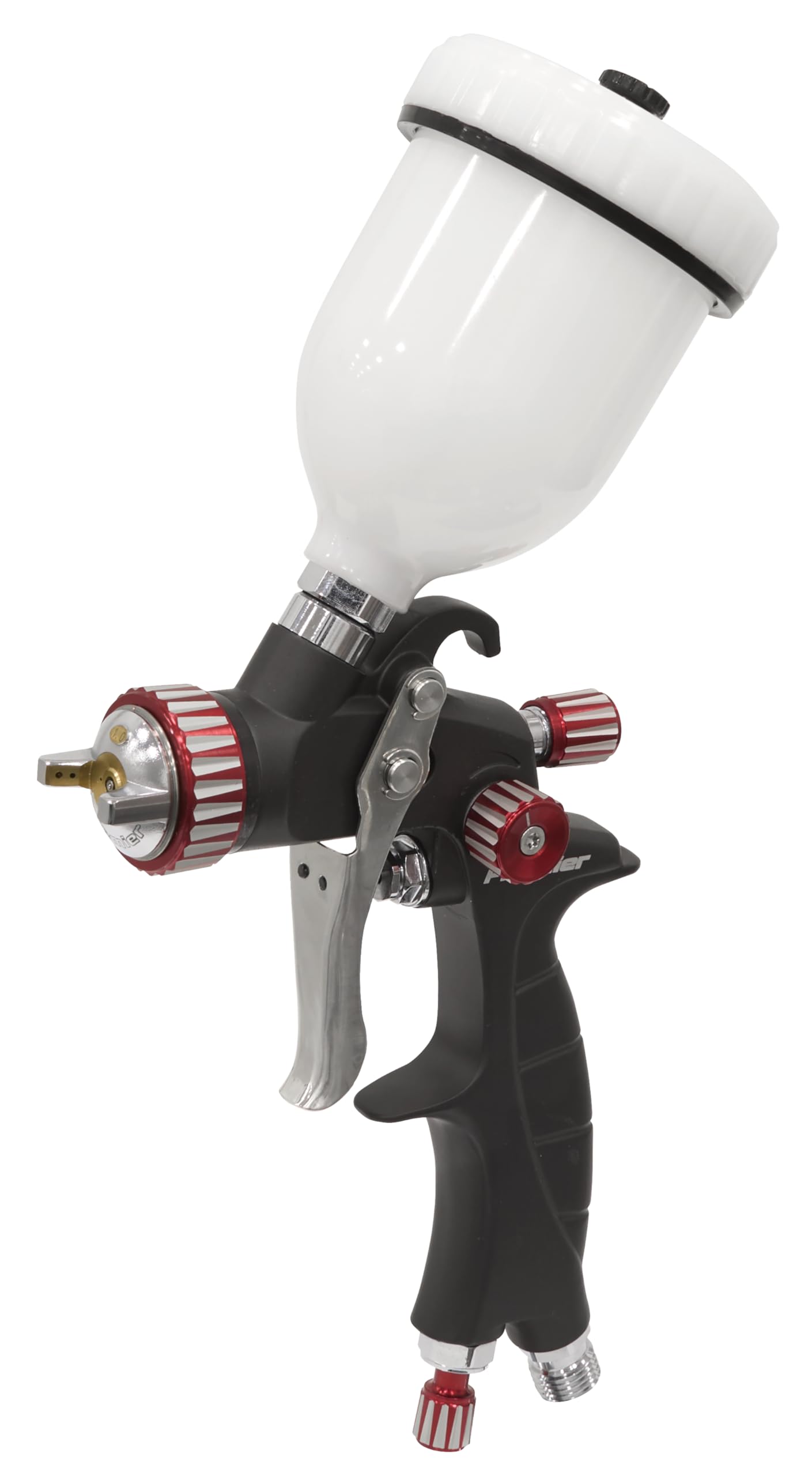 Sealey HVLP04 HVLP Gravity Feed Touch-Up Spray Gun 1mm Set-Up, Silver