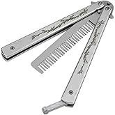 Dragon Totem Stainless Steel Comb Dragon Totem Stainless Steel Practice Butterfly Knife Trainer and Comb Knife Trainer