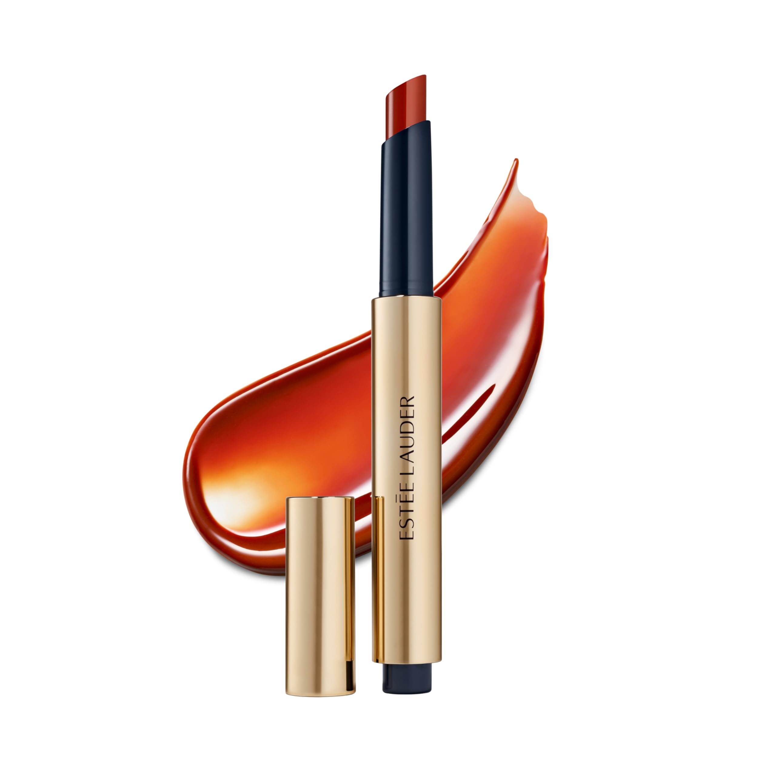 Estée Lauder Pure Color Melt-On Glosstick for Lips | Plumping & Moisturizing Lip Gloss, 890 Melted Tangerine