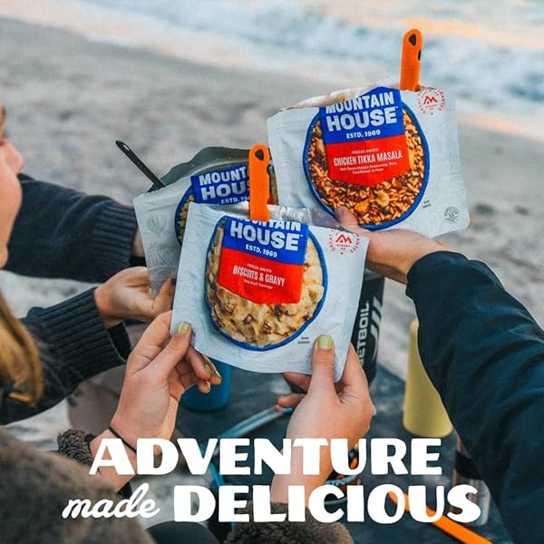 MOUNTAIN HOUSE CHICKEN TIKKA MASALA | FREEZE DRIED BACKPACKING & CAMPING FOOD | GLUTEN-FREE | 2 SERVINGS