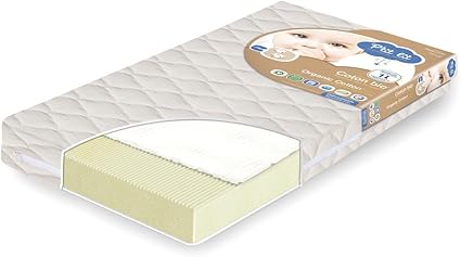 P Tit Lit Bio Cotton Mattress Bebe Ptit Lit 60 X 1 Cm Bianco Amazon Co Uk Baby Products