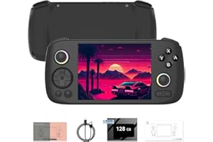 OYDL RG406H Retro Handheld Game Console Built-in 128GB TF Card / 4000+ Games, 4-inch 5000mAh Android 13 Unisoc T820 Processor