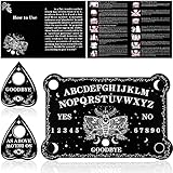 Pendulum Dowsing Divination Board Set Black Wooden