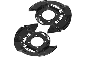 Front Driver & Passenger Side Brake Dust Shield Compatible with Toyota Tundra 2007-2021, Toyota Sequoia 2008-2022 Replace # 4