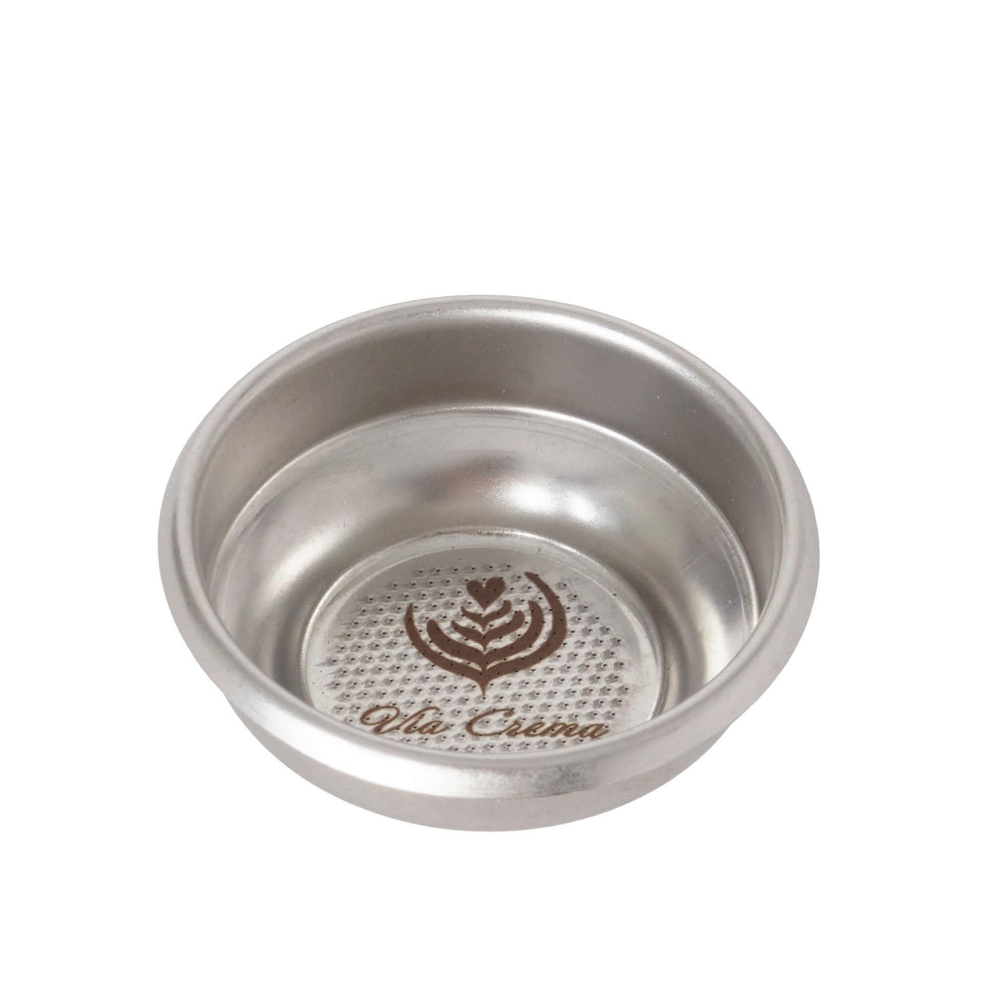 VIA CREMA Filter Basket Compatible with 54mm Breville Sage Espresso Machines Express, Bambino, Bambino Plus, Barista Pro Made in Italy by IMS