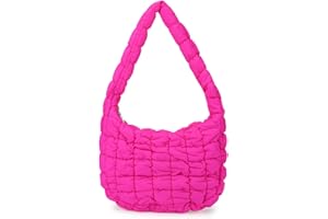 JBB Quilted Tote Bag for Women Puffer Bubble Hobo Bag Padding Lightweight Shoulder Crossbody Satchel