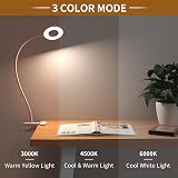 iZELL LED Desk Lamp with USB Adapter 3 Color Modes 10 Brightness 40cm Arm view 2
