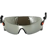 Aolamegs Safe ANSI Z87 Safety Glasses - OSHA Construction Hard Hat Visor Accessories,Build in Clear/Tinted Lens Eye Protector