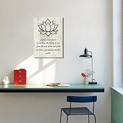 LZIMU Lotus Flower Canvas Wall Art Inspirational