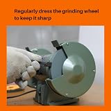 AmaCupid 6" Bench Grinding Wheel Green Silicon Carbide 80 Grit 1/2" Arbor view 6
