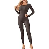 Ekouaer Womens Thermal Underwear Sets Long Johns Long Sleeve Base Layer Pajama Top and Leggings Set Cold Weather S-XXL