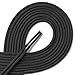 OrthoStep Round Athletic Black 40 inch Shoelaces 2 Pair Pack