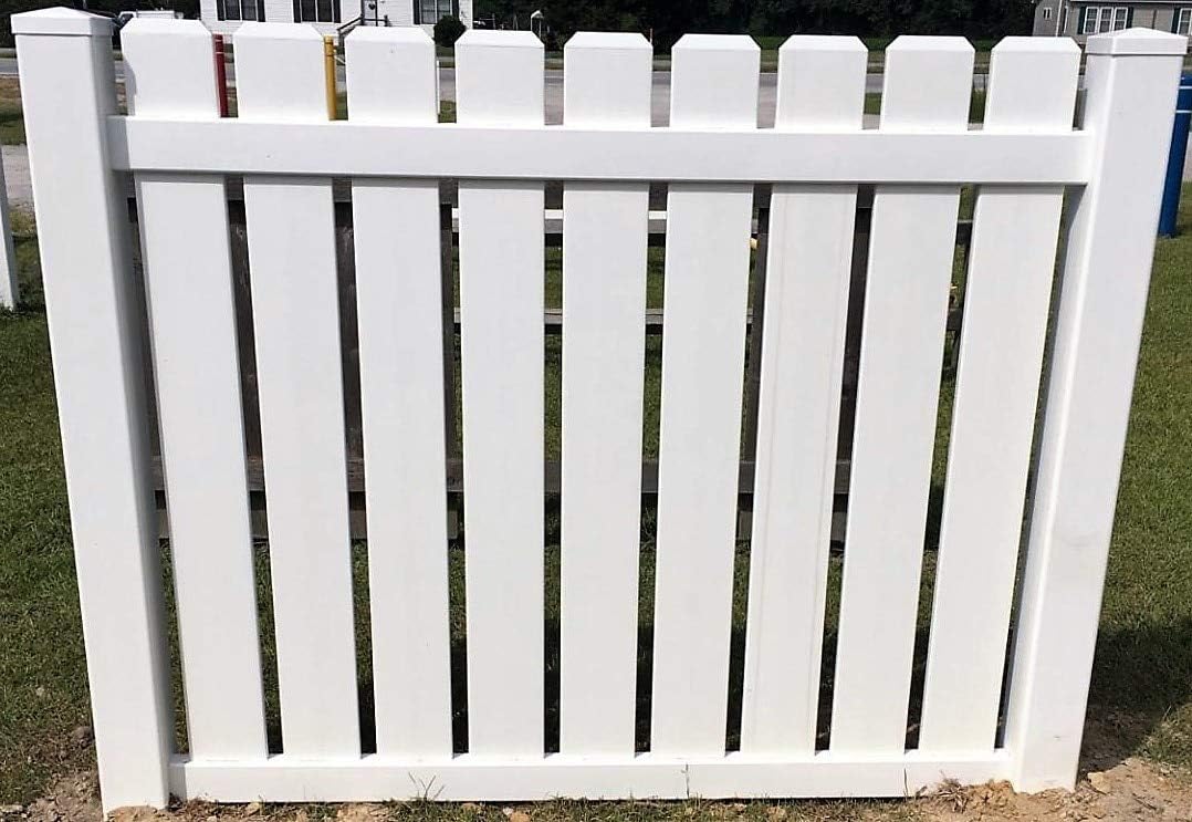 Amazon Com Pvc Vinyl Fence Panel Dog Ear Pickets 5 High X 6 Wide Section Garden Outdoor