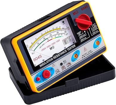 Amazon Com Elike Insulation Resistance Tester Megohm Meter Rated Test Voltage 100 250 500 1000v Ac 500v Dark Gray With Orange Home Improvement