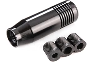 Arenbel 3" Alloy Shifter Lever Knob Handles Car Racing Gear Shift Stick Fit Most Manual Auto Vehicles, Black