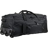 Miramrax Travel Duffle Bag With Wheels Extra Large Rolling Duffel Bags for Tactical Military Deployment Camping