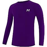 Moozava Boys Compression Shirt Long Sleeve Quick Dry Youth Undershirt Football Baseball Kids Athletic Soccer Base Layer Tops