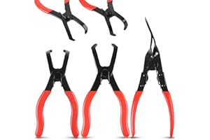 TOOLEAGUE 3Pcs Body Clip Pliers Set, 30 Degree and 80 Degree Push Pin Pliers,Panel Removal Plier, Automobile Upholstery Trim 