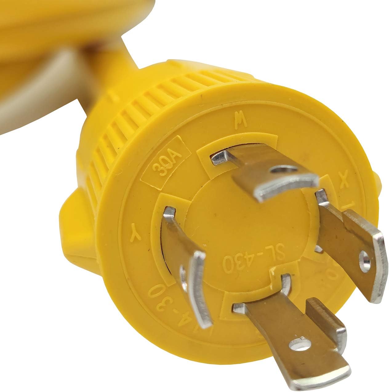 Parkworld 62176 Shore Power Adapter Generator 30A L14-30P Male to Marine 50A SS2-50R Female with Locking Ring (10FT): Sports & Outdoors